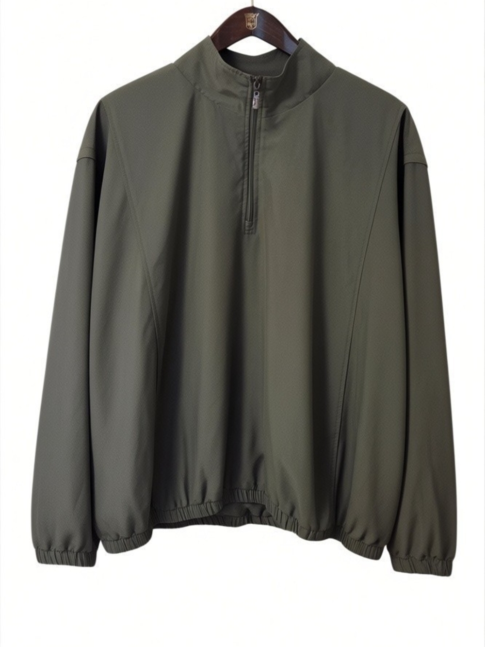 Grand Slam Mens XXL Convertible Golf Windbreaker Jacket Zip-Off Sleeves Olive
